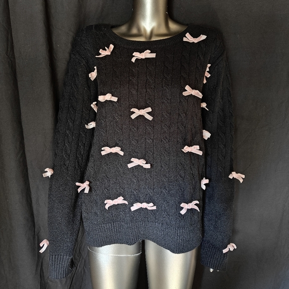 J for Justify Sweaters - Pink Bow Sweater